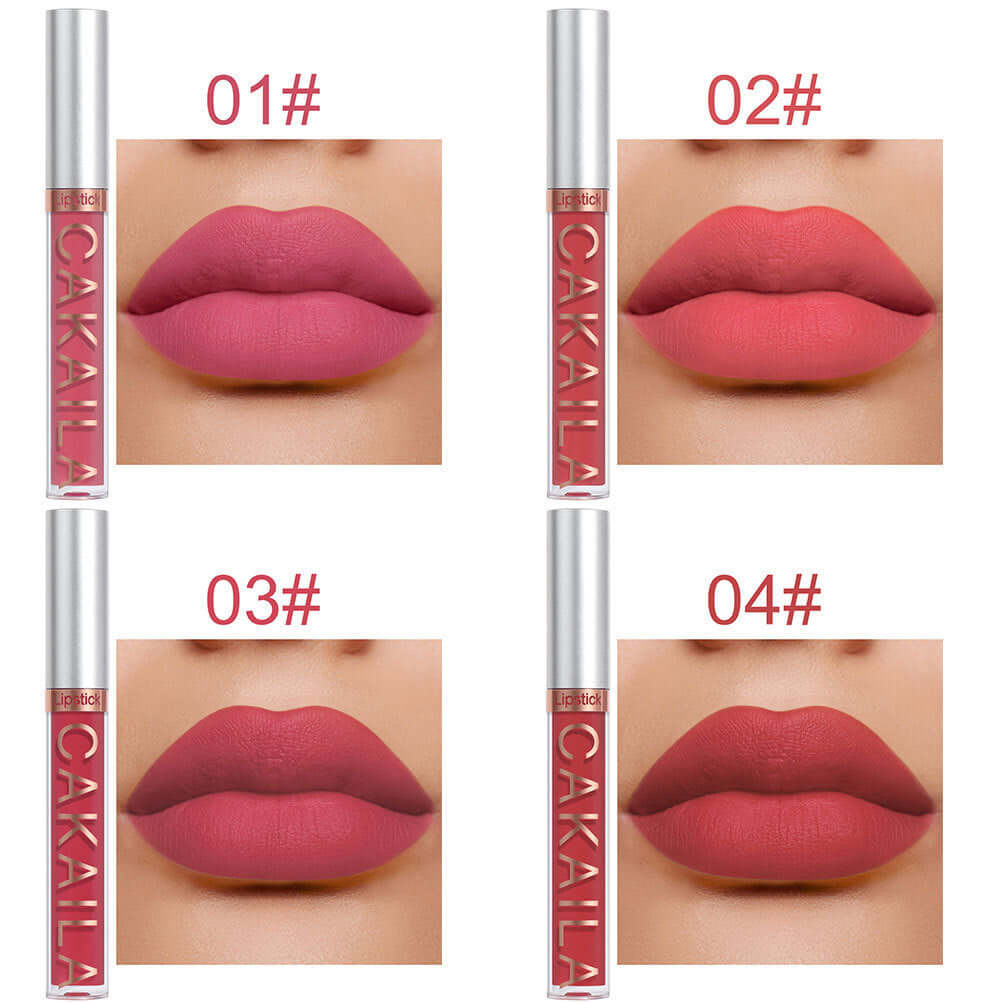 Pack Of 10 Matte Nonstick Cup Waterproof Lip Gloss