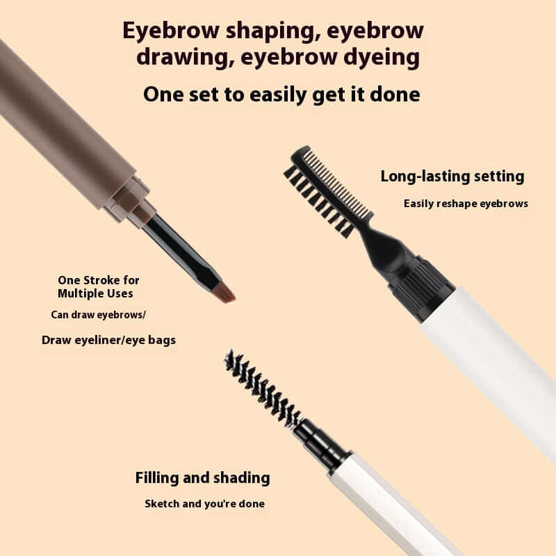 Three-piece Set Gel Cream Eyebrow Pencil