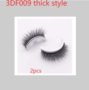 Reusable 3D Mink Lashes Natural False Eyelashes Self Adhesive Fake Glue Free Makeup Eyelash Extension Silk