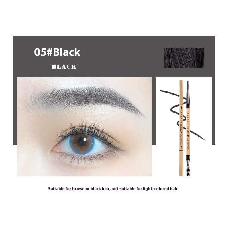 Small Gold Chopsticks Ultra-fine Eyebrow Pencil Discoloration Resistant Natural Ultra-fine