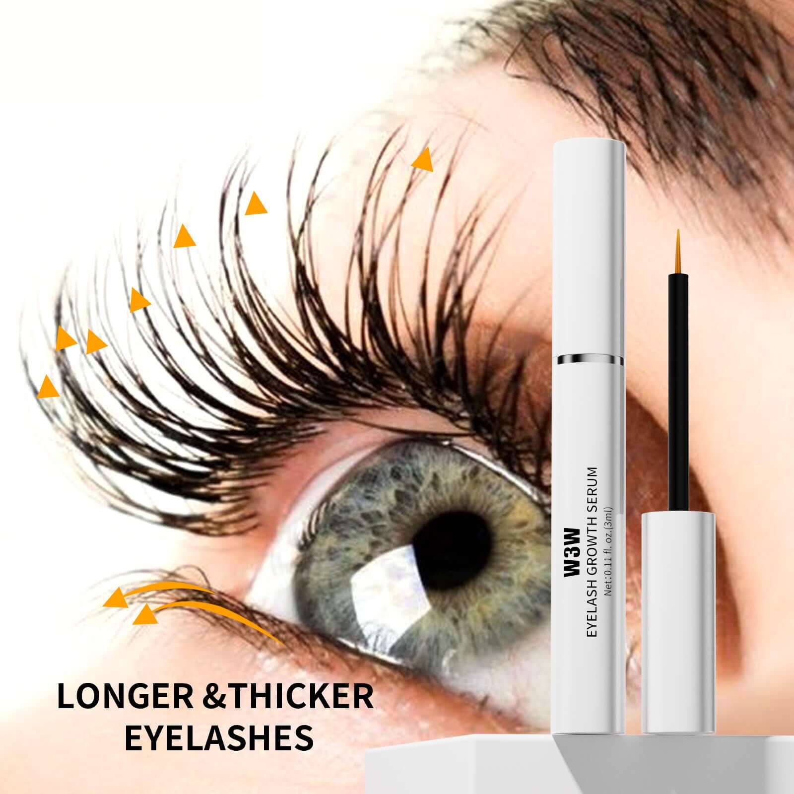Eyebrow Growth Serum EyeLash Growth Serum 3 Pack Advanced Formula To Boost Longer, Fuller & Thicker Looking Brows 3mL Tube