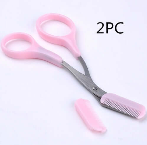 Beauty tools eyebrow scissors with eyebrow comb