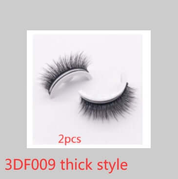 Reusable 3D Mink Lashes Natural False Eyelashes Self Adhesive Fake Glue Free Makeup Eyelash Extension Silk