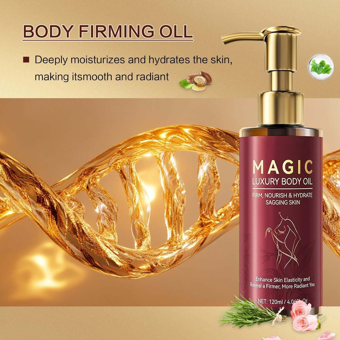 Moisturizing massage oil for body massage