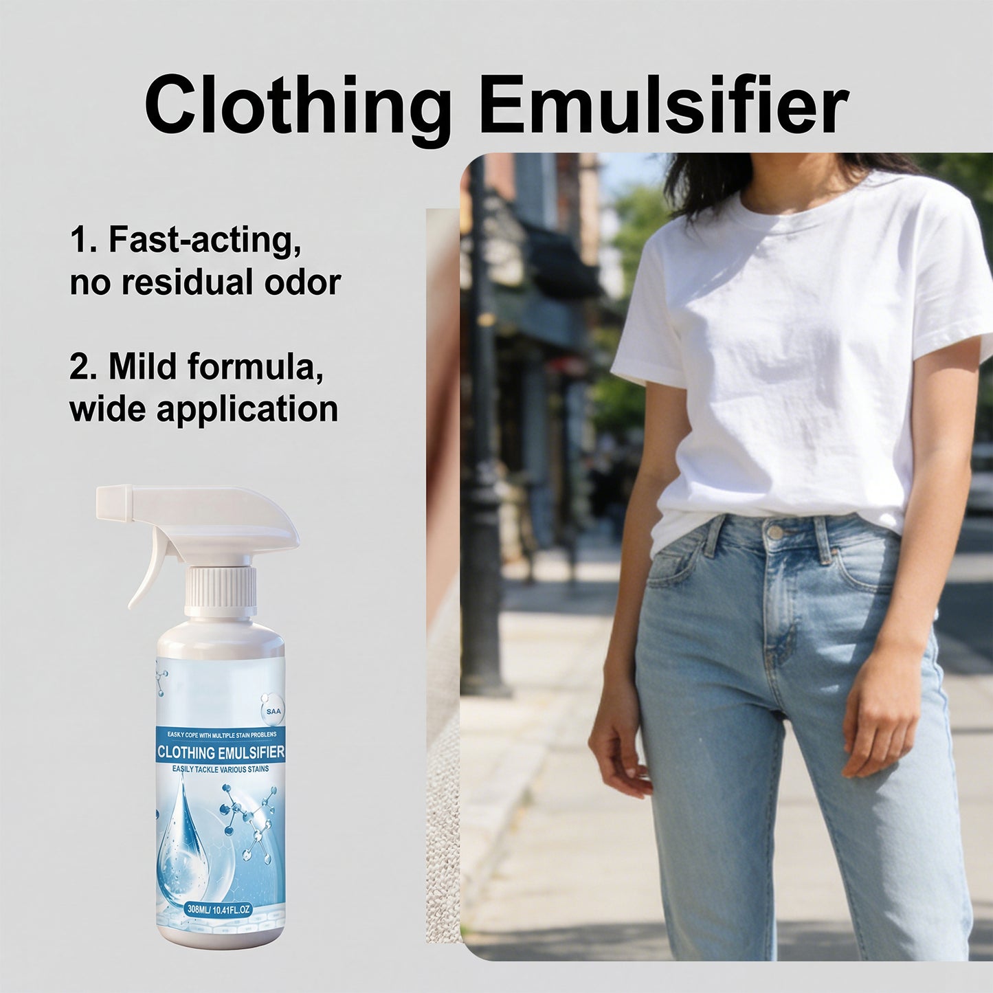 Clothing Emulsifier Stain Remover Spray