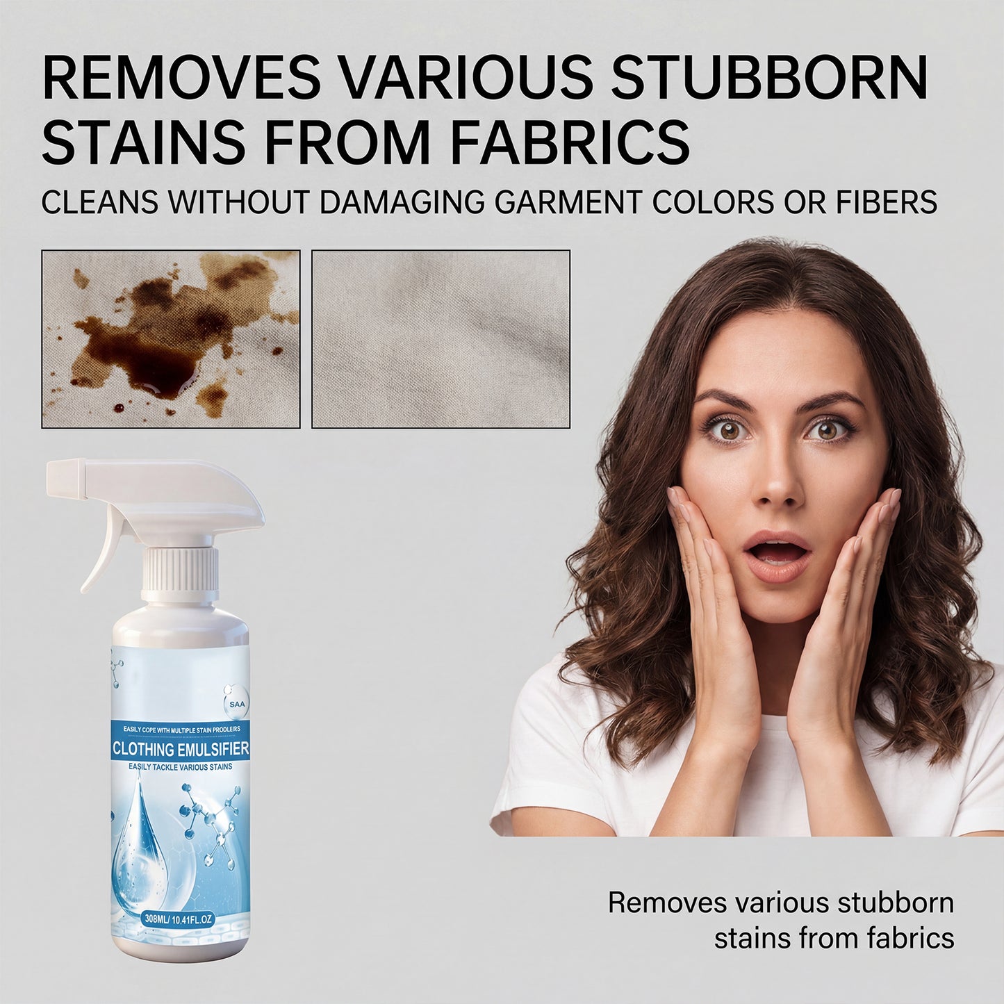 Clothing Emulsifier Stain Remover Spray