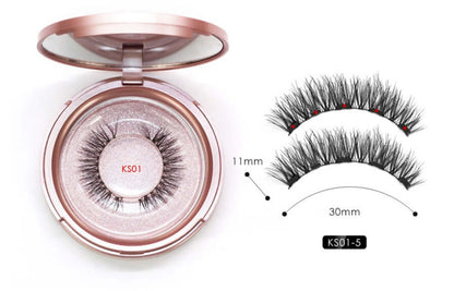 Natural Long Lasting Magnetic Liquid Eyeliner &amp; Magnetic False Eyelashes &amp; Tweezer Set Make up Set