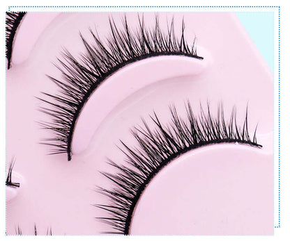 Natural Short Cross False Eyelashes Handmade Fake Eye Lashes Makeup USA