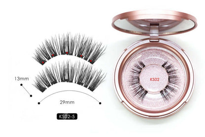 Natural Long Lasting Magnetic Liquid Eyeliner &amp; Magnetic False Eyelashes &amp; Tweezer Set Make up Set