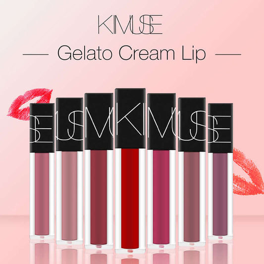 KIMUSE Makeup Matte Smooth Lipstick Liquid Lipstick Matte Waterproof Lips Makeup Cosmetic Long Lasting Matte Lipstick Makeup