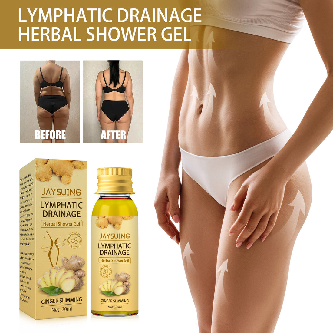 Ginger Body Sculpting &amp; Lymphatic Detox Wash