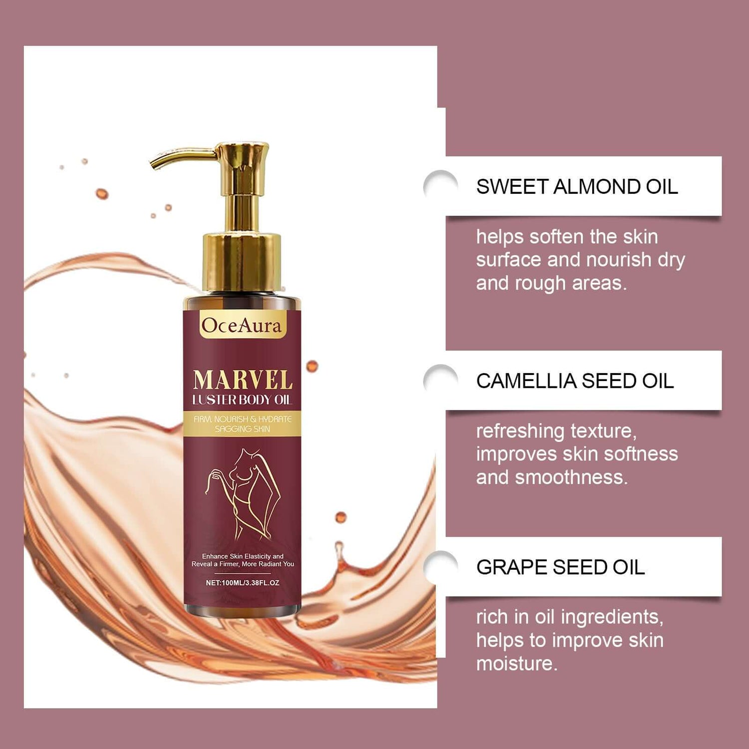 Gloss Care Body Massage Oil