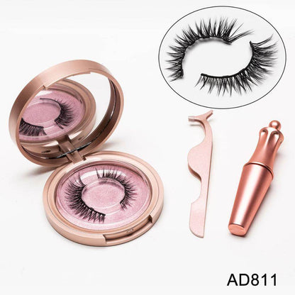 Natural Long Lasting Magnetic Liquid Eyeliner &amp; Magnetic False Eyelashes &amp; Tweezer Set Make up Set