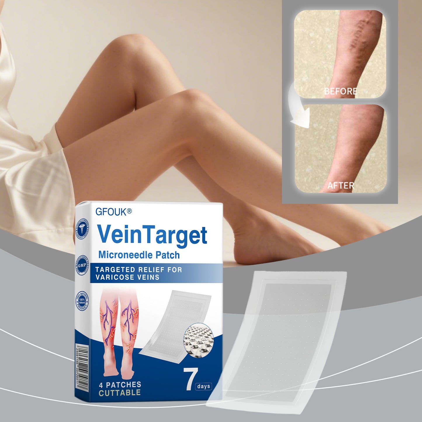 VeinTarget Microneedle Patch