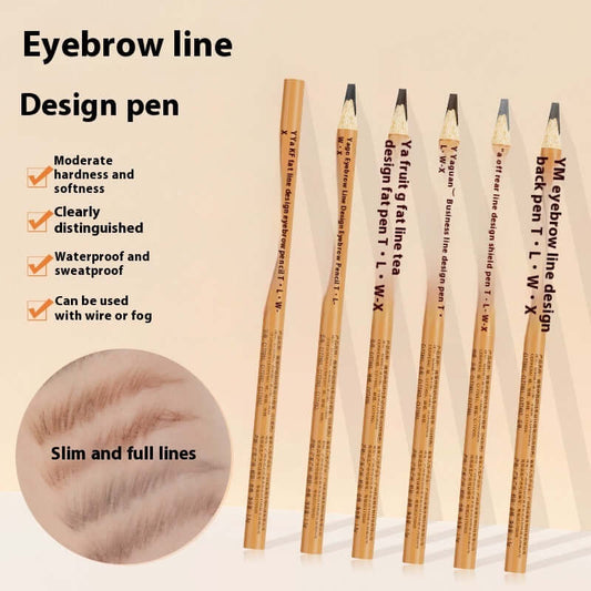Positioning Eyebrow Pencil Eyebrow Line Design Pen Waterproof Anti-hemp Tattoo Embroidery For Teachers