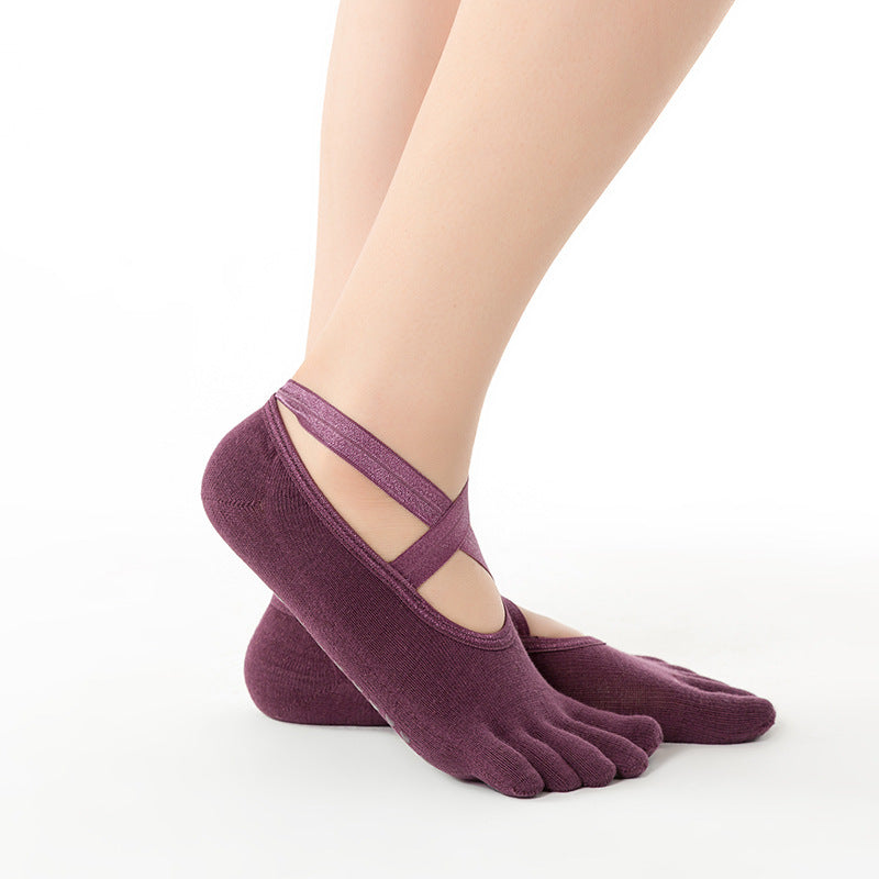 Silicone Anti Slip Five Finger Socks