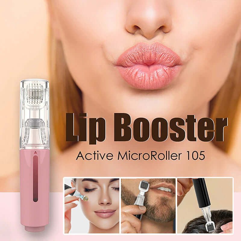 3 In 1 Lip Care Roller Needle Roller Lip Roller Beard Growth Roller Beard Hair Growth Roller Beard Treatment &amp; Serum Applicant
