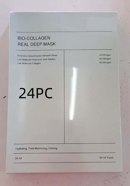 Deep Collagen Overnight Mask The Real Collagen Facial Sheet Masks With Low Molecular Weight Collagen For Elasticity Firming