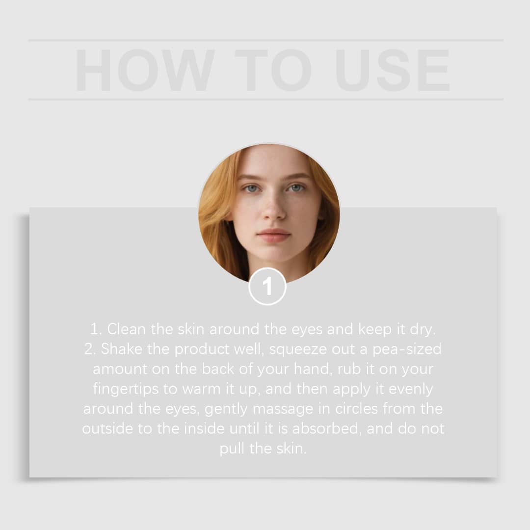 Step-by-step guide on how to use Gentle Skin Care Eye Tightener Cream for best results.