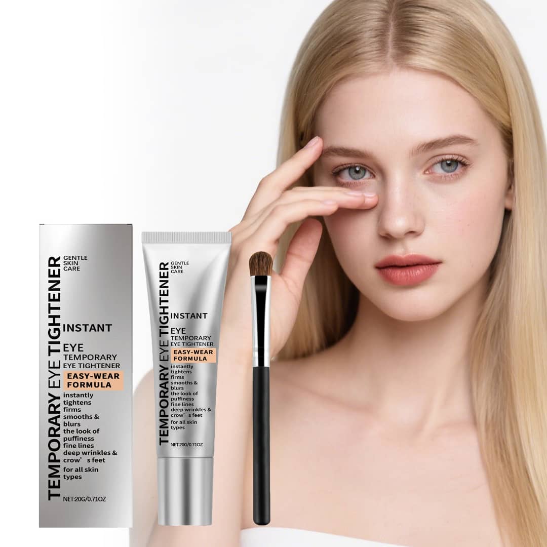 Gentle Skin Care Instant Eye Tightener with brush, 0.71 Fl Oz, firming fine lines and wrinkles, easy-wear formula.
