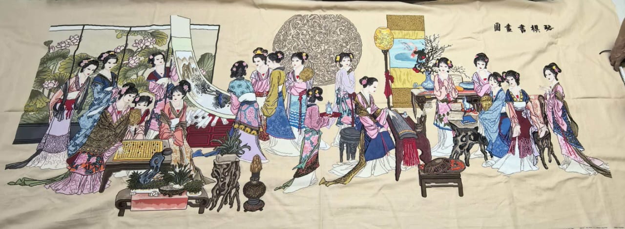 Artist culture of Chinese ladies Cross-Stitch Masterpiece