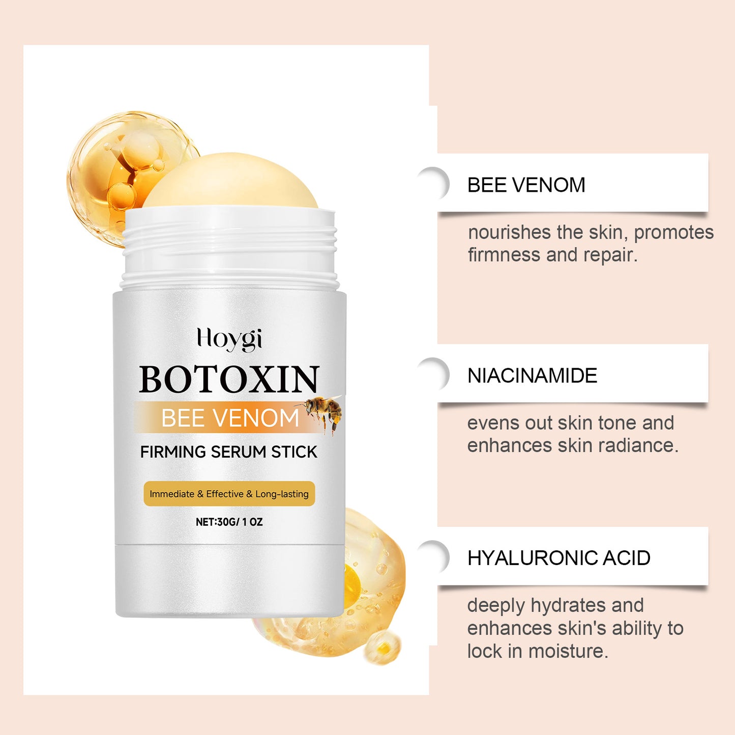 HOYGI Retinol Bee Venom Line Smoothing Night Serum Capsules