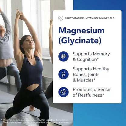 Encapsulations Magnesium Glycinate 120 – Stress, Sleep &amp; Heart Support Capsules