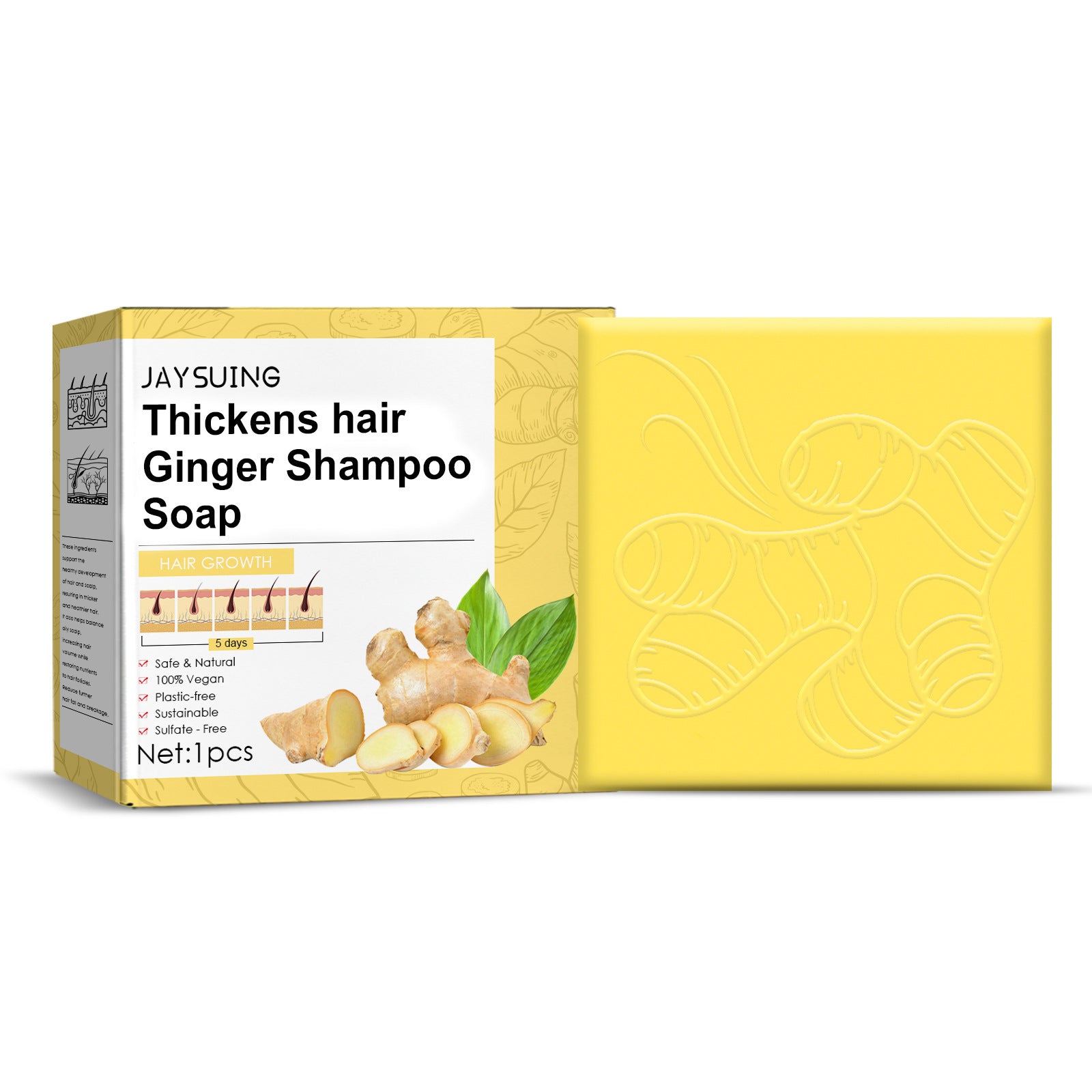 Ginger Dense Hair Shampoo Soap