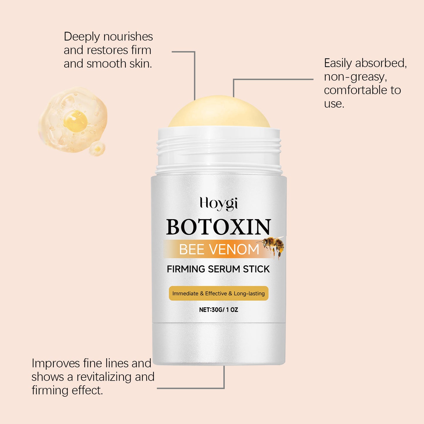 HOYGI Retinol Bee Venom Line Smoothing Night Serum Capsules
