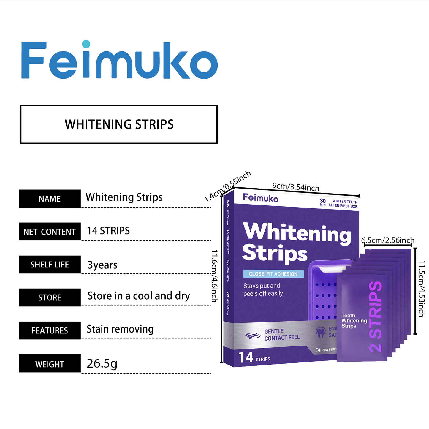 Feimuko Whitening Strips