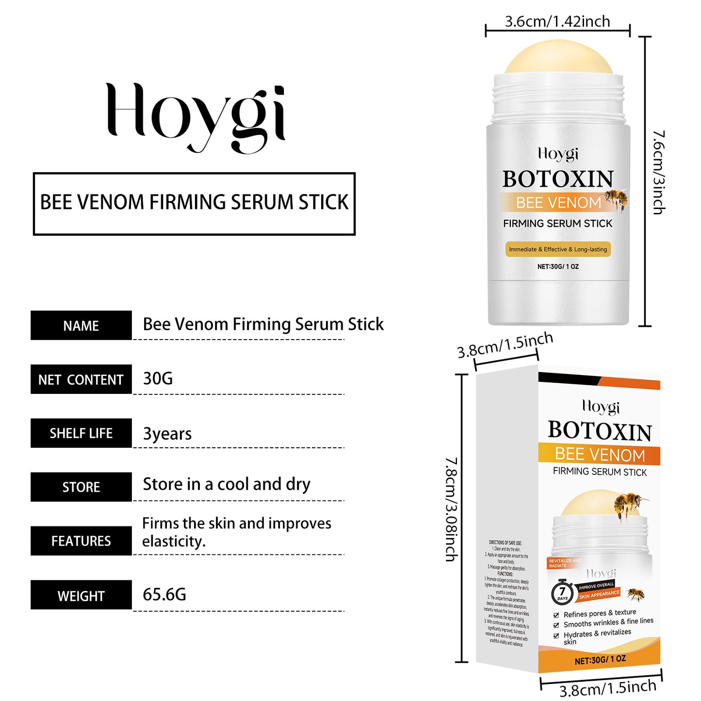 HOYGI Retinol Bee Venom Line Smoothing Night Serum Capsules