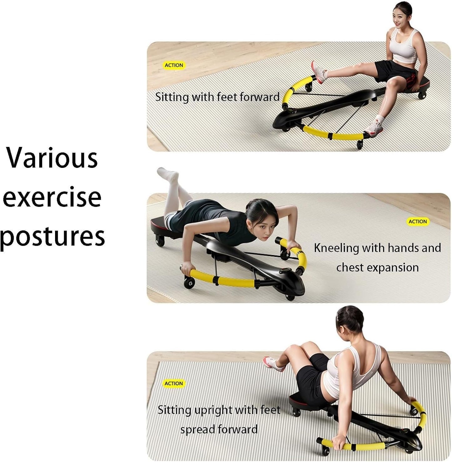 Dragonfly Machine for crucial Muscles Training, Multifunctional Rowing Machine with 90 Expansion Angle, Three Levels Adjustable